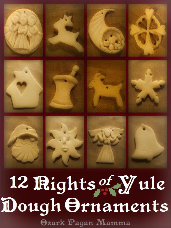 12 Nights of Yule Dough Ornaments