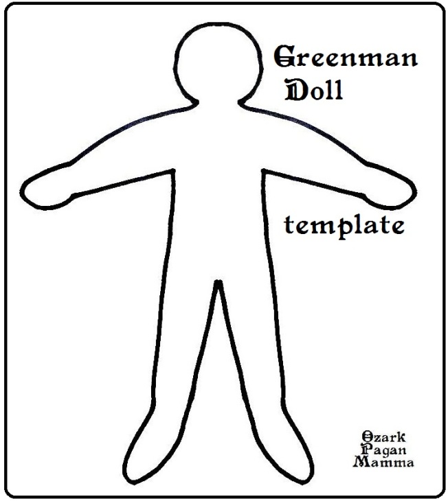 greenman doll template